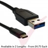 USB 3.1 Type C Male to Type A Male 10G Cable