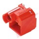 Panduit RJ45 Recessed Lock-In Devices - 10x RJ45 Plug Lock Inserts & Removal Tool in Red PSL-DCPLRX