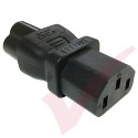 IEC Female (C13) to Clover Leaf (C6) Male Power Adapter