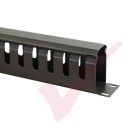 Black 1U Cable Management Dump Panel