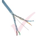 Excel Cat6A F/FTP S-Foil Dca LS0H 500m Cable Reel Ice Blue 100-196