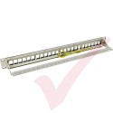 Excel Unloaded Keystone 24 Port 1U Patch Panel Frame Black 100-026