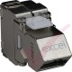 Excel Cat6A STP Screened Angled Keystone Toolless Jack 100-185