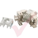 Excel Cat6A STP Screened Angled Keystone Toolless Jack 100-185