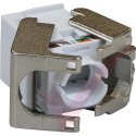 Excel Cat6A UTP Low Profile Toolless Keystone Jack - White 100-182-WT