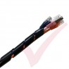 25mm - 130mm Spiral Wrap 10 Metre Black