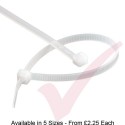 Neutral Nylon Cable Ties (100 Pack)