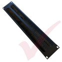 2U Brush Strip Panel (2x 1U Sections)