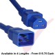 C20 to C21 High Grade SJT 20A Power Cables Blue