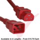 C20 to C21 High Grade SJT 20A Power Cables Red