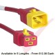 C19 to C20 'V-Lock' Power Cable Red