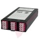 Zettonics MTP/MPO LC OM4 Multimode 12 Duplex Fibre Cassette Violet