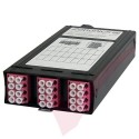 Zettonics LC OM4 Multimode 12 Duplex Unloaded Fibre Cassette Violet