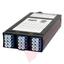 Zettonics LC OS2 Multimode 12 Duplex Unloaded Fibre Cassette Blue