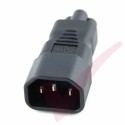 IEC Male C14 to Clover Leaf C5 Female Power Adaptor