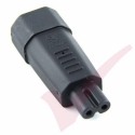 IEC Male C14 to Figure of 8 C7 Female Power Adaptor