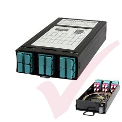 Zettonics MTP/MPO SC OM4 Multimode 6 Duplex Fibre Cassette (Polarity A/C)