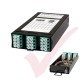 Zettonics MTP/MPO LC OM4 Multimode 12 Duplex Fibre 1x MTP Cassette Aqua (Polarity A/C)