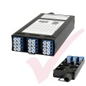 Zettonics LC OS2 Singlemode 12 Duplex Unloaded Fibre Cassette Blue
