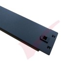 2U Toolless Blanking Panel 19" Metal Black