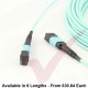 OM4 MTP Type B 12 Core MPO Fibre Trunk Cassette Cable