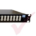 1U LC Duplex Sliding Patch Panel Loaded With 48 LC Duplex Multimode Adaptors