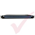 1U LC Duplex Sliding Patch Panel Loaded With 48 LC Duplex Singlemode Adaptors
