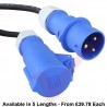 32Amp Commando Male to Commando Female Extension Power Cable