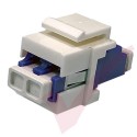 LC Duplex Singlemode Fibre Keystone Jack