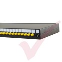 ST Singlemode Fibre Sliding Patch Panel With 24 Duplex Adaptors