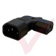 IEC Right Angled C14 Male to C13 Female Power Adaptor