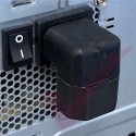 IEC Right Angled C14 Male (Down) to C13 Female Power Adaptor