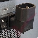 IEC Right Angled C14 Male (Up) to C13 Female Power Adaptor