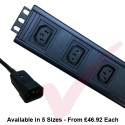 Vertical C13 Socket to C14 Plug with 3 Metre Trailing Cable Rack PDU
