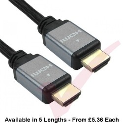HDMI 8k Ultra High Speed v2.1 Certified Cable Silver Aluminium