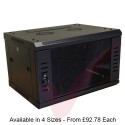 Wall Mount Cabinet 19" 600mm Depth in Black
