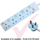 White - 4 Way Individually Switched and Surge Protected Extension Lead
