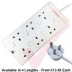 White - 6 Way Individually Switched and Surge Protected Extension Lead
