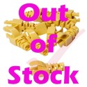Yellow RJ45 Snagless Slimline Crimp High Density Boot 10 Pack