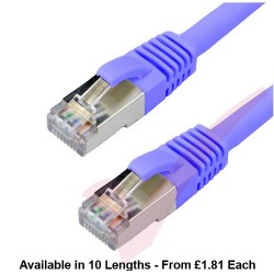 Cat6a Patch Cables RJ45 S/FTP (10G) Premium LSZH Snagless Booted Blue