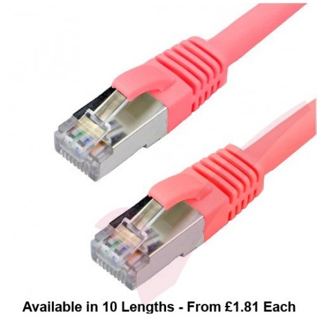 Cat6a Patch Cables RJ45 S/FTP (10G) Premium LSZH Snagless Booted Red