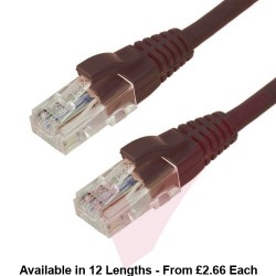 Excel Cat6 Patch Cables RJ45 UTP LSZH Snagless Booted Black