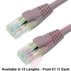 Cat6 Patch Cables RJ45 UTP Premium LSZH Snagless Booted Grey