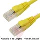 Cat6 Patch Cables RJ45 UTP Premium LSZH Snagless Booted Yellow