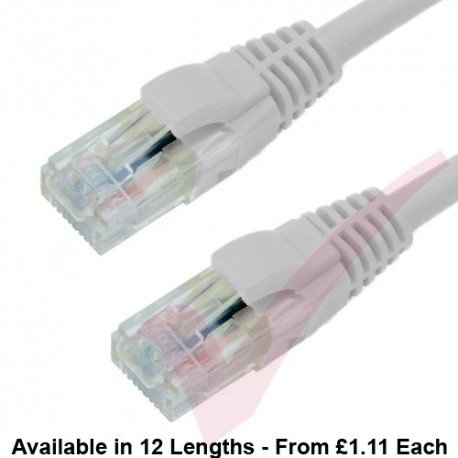 Cat6 Patch Cables RJ45 UTP Premium LSZH Snagless Booted White