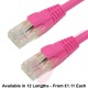 Cat6 Patch Cables RJ45 UTP Premium LSZH Snagless Booted Pink