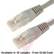 Cat6 Patch Cables RJ45 UTP High Grade PVC Flush Booted Grey