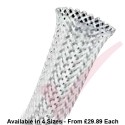 25 Metre White - Halogen Free Braid Sleeving 