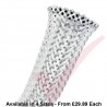 25 Metre White - Halogen Free Braid Sleeving 