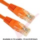 Cat5e Patch Cables RJ45 UTP High Grade PVC Flush Booted Orange